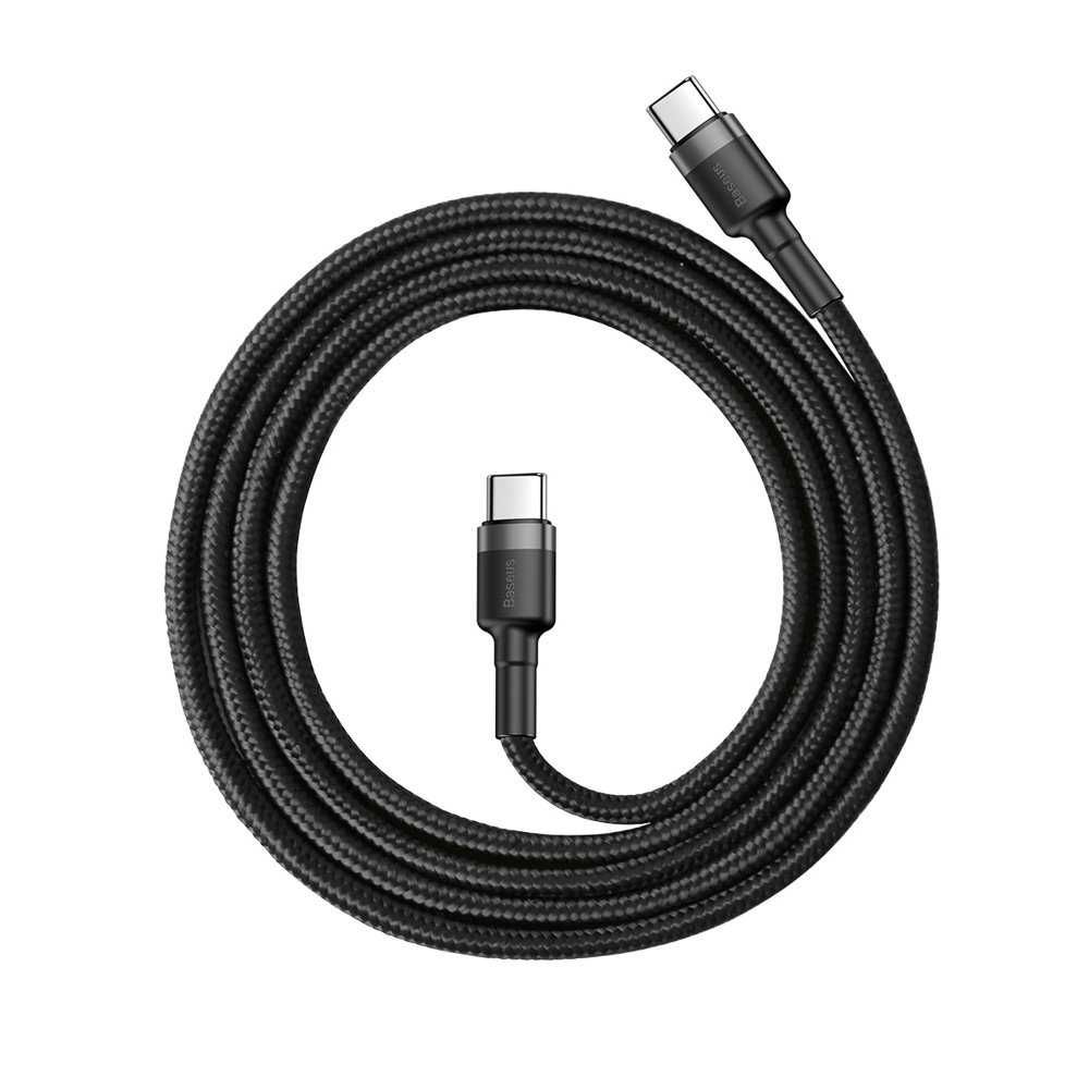 Baseus nylonowy kabel przewód USB-C PD / USB-C PD PD2.0 60W 20V 3A 1M