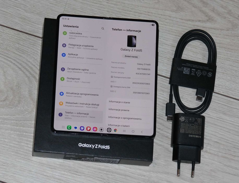 Samsung Z Fold 5 DS, 12/512GB, Czarny + Gratis