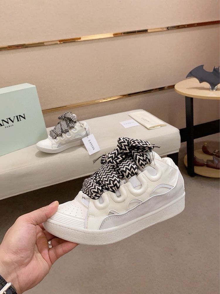(БЕЗ ПЕРЕДОПЛАТИ) Lanvin Curb Sneakers ланвін карб снікерс біліі опіум