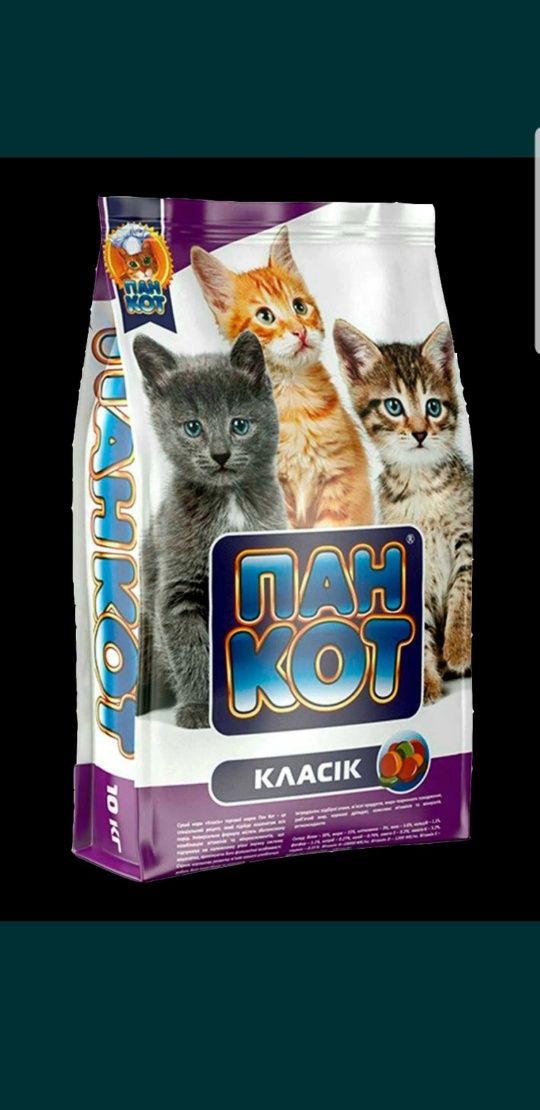 Корм для кошек Пан Кот 10кг