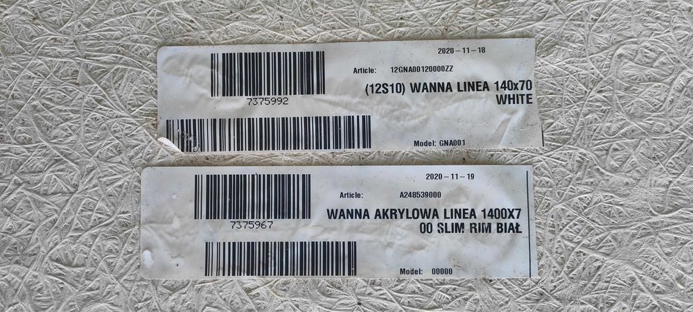 wanna akrylowa linea 1400x700