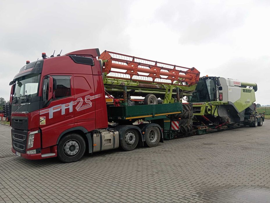Transport kombajnów maszyn rolniczych , leśnych i budowlanych