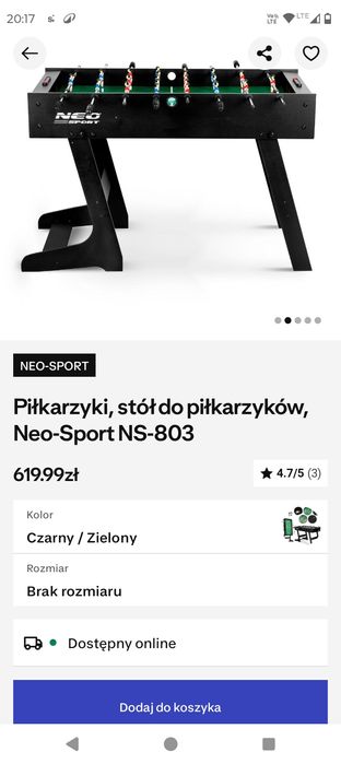 Stół piłkarzyki Neo sport