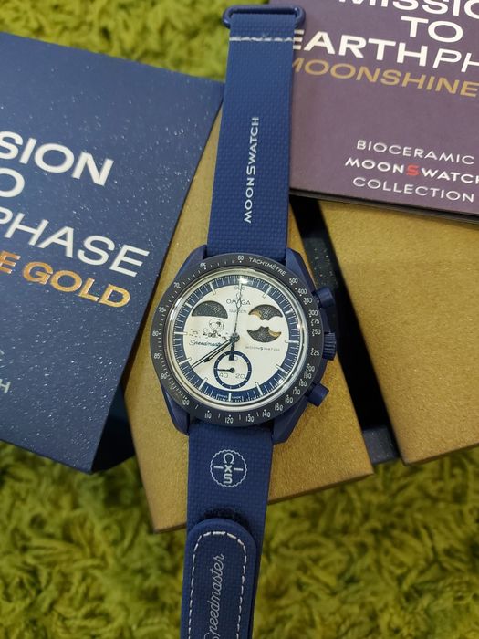 Swatch omega Earthphase Moonphase gold