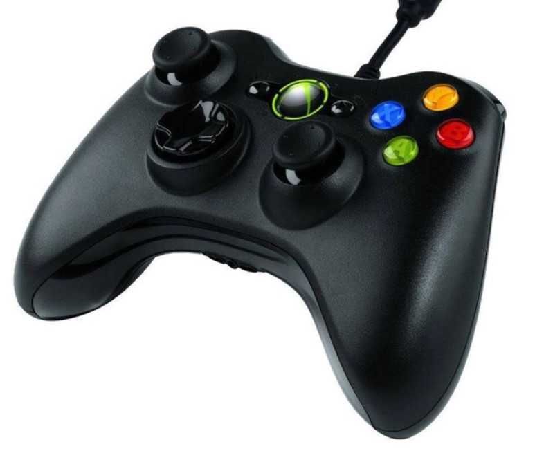 Проводной джойстик геймпад для Xbox 360 Чёрный