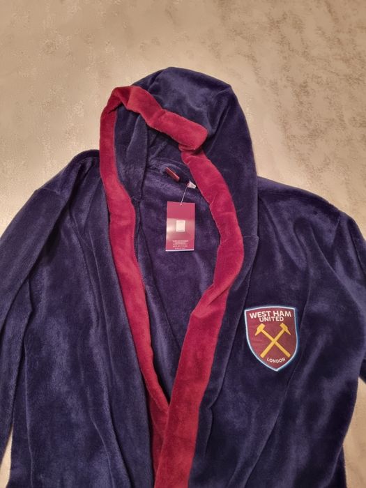 Флисовый клубный халат