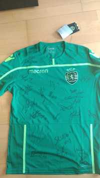 Camisola de treino SCP 21/22 autografada pelo andebol