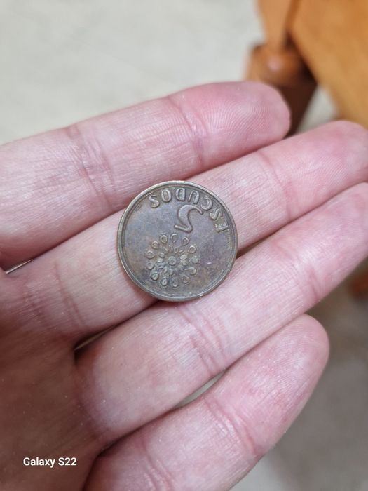 Moeda antiga 5 escudos 1995