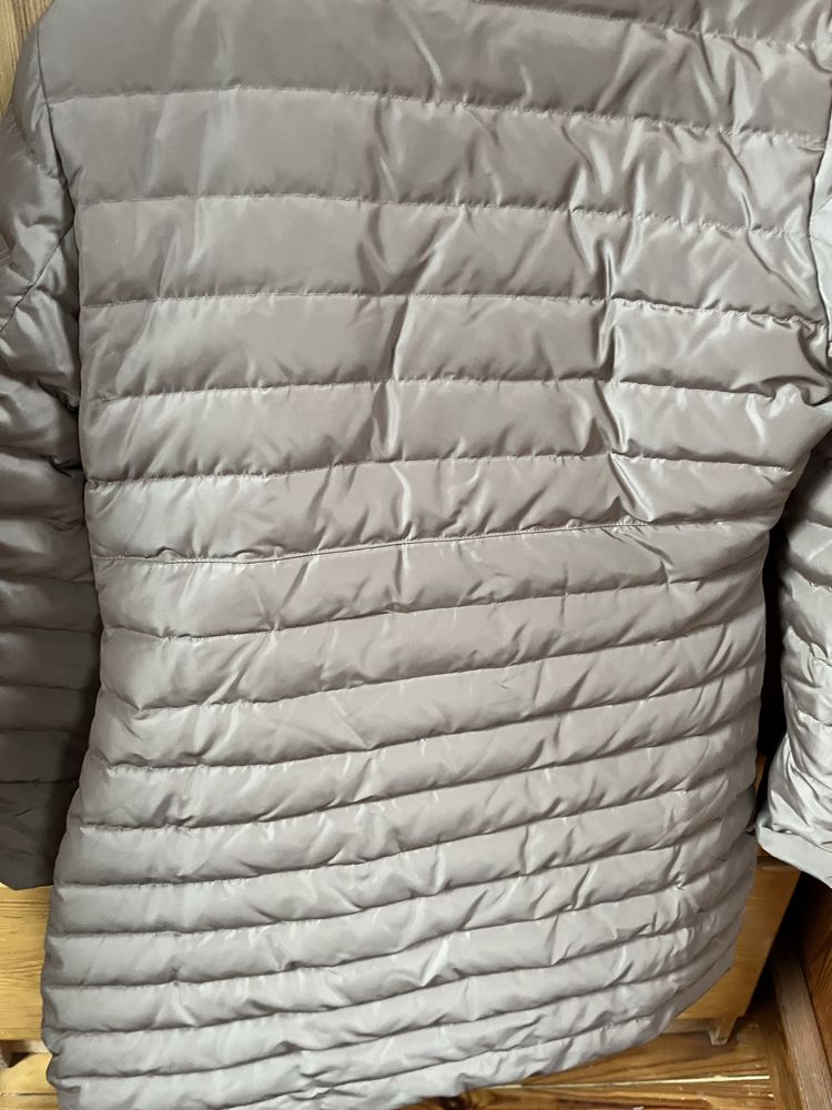 Brązowa kurtka damska Bolero rozm. M 90 % puch 10% pierze