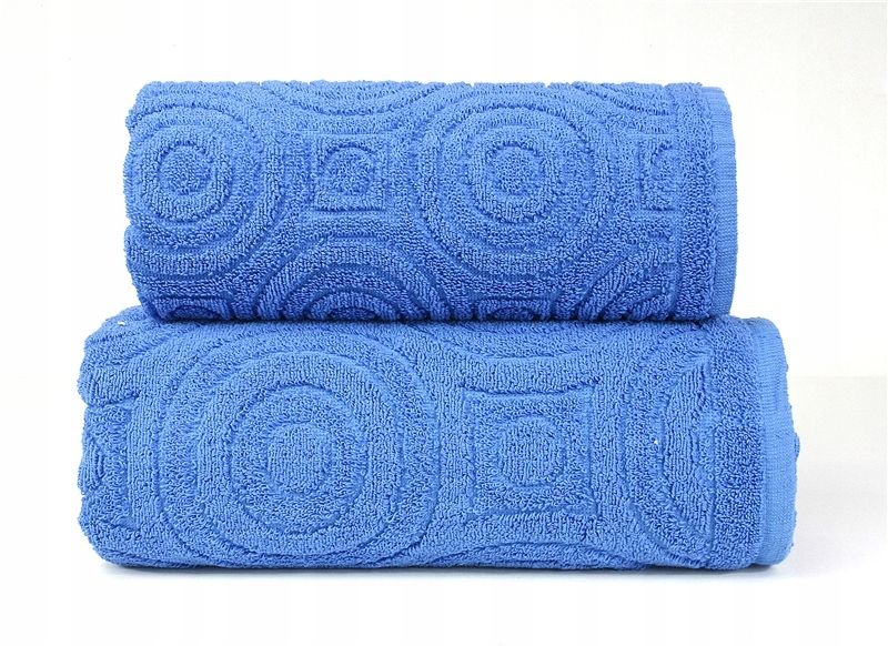 Ręcznik Emma 70x140 niebieski 500g/m2 frotte Greno