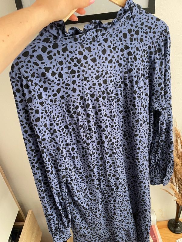 Sukienka panterka Marks&Spencer wiązana XL 42