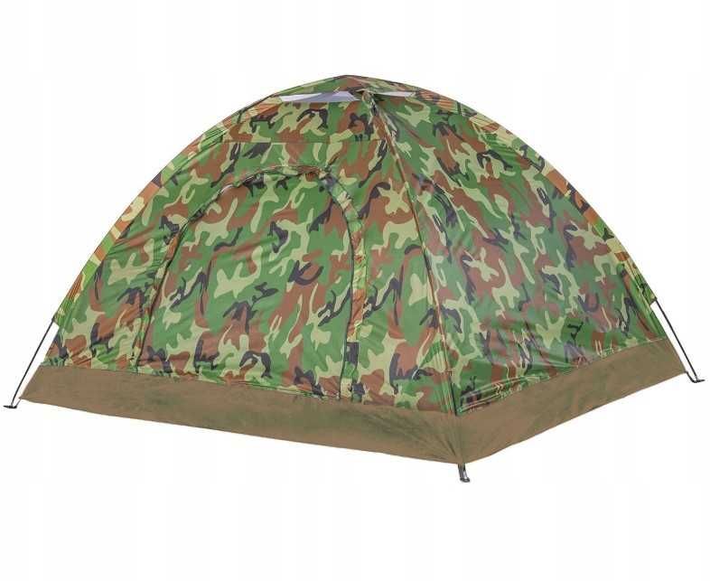 Namiot Turystyczny Kempingowy Wodoodporny z Moskitierą 3 Osobowy Moro