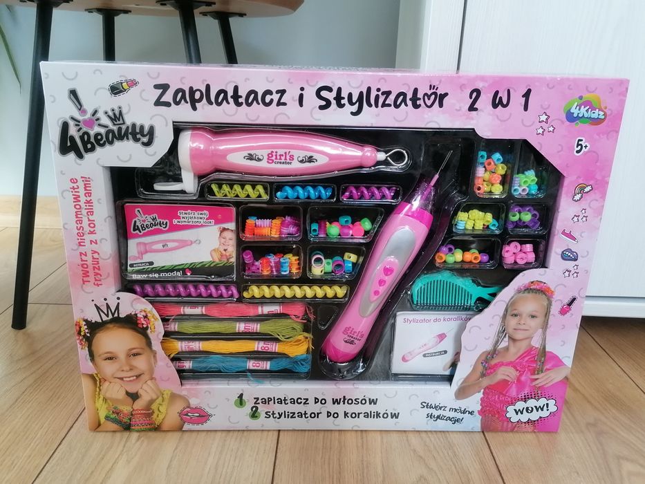 Zestaw kreatywny dla dziewczynki zaplatacz i stylizator 2w1