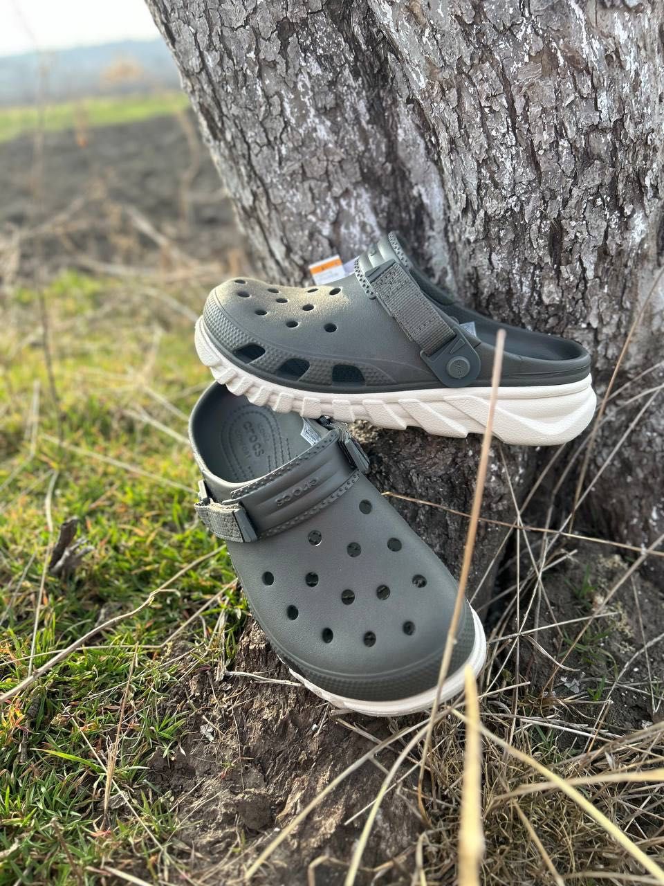 Оригинал Crocs Duet Max II Clog Red Black черные бежевые серые кроксы