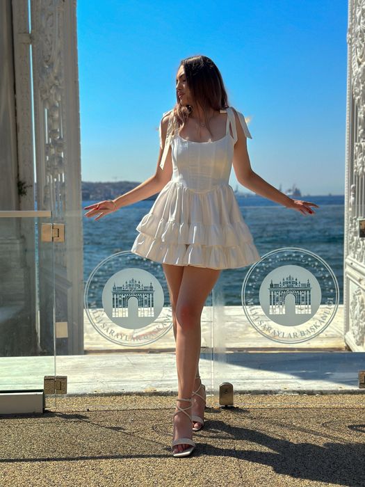 Сукня антласна корсетна