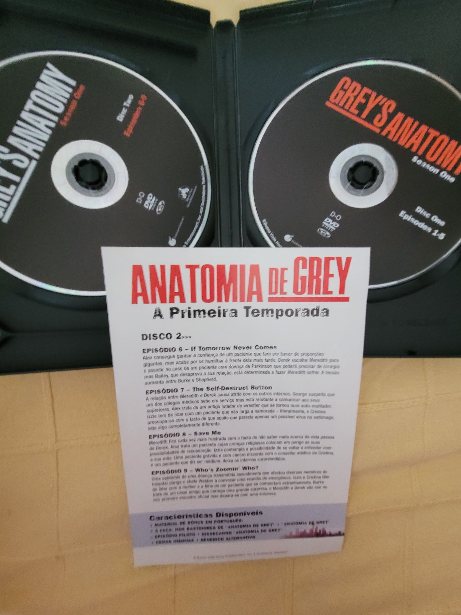 DVDs série Anatomia de Grey