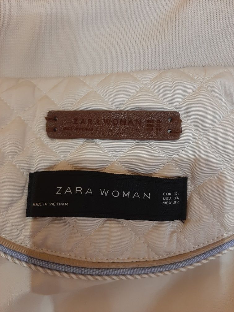 Куртка zara стьогана беж