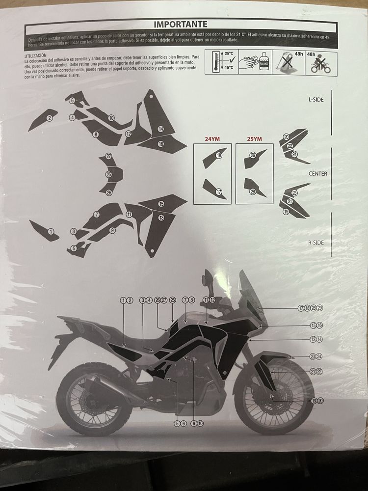 Kit autocolantes para Honda Transalp 750 XL SP