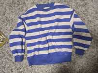 Gruba bawełniana bluza RESERVED paski oversize r. S