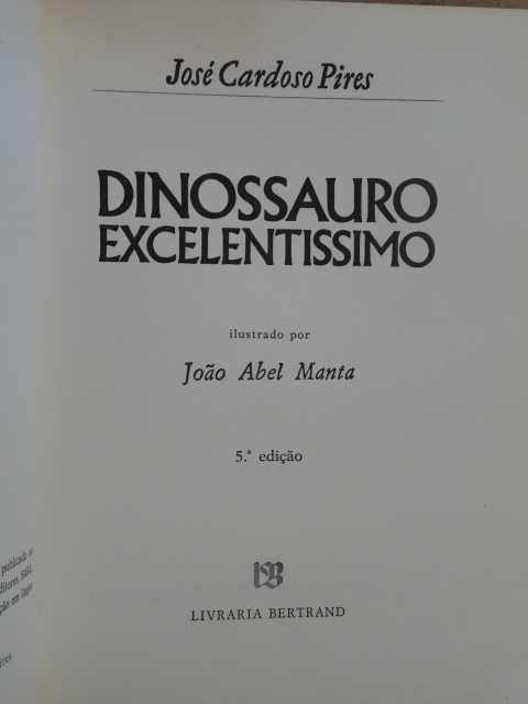 Dinossauro Excelentíssimo de José Cardoso Pires