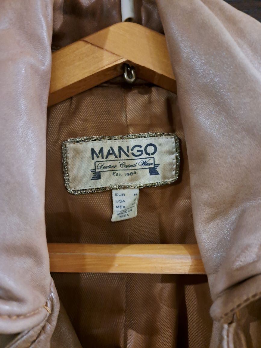 Куртка кожана косуха MANGO