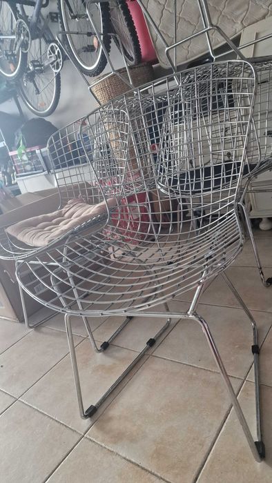 Conjunto cadeiras de metal