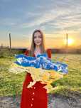 Годинник мапа України ,з епоксидної смоли , подарунок директору , ЗСУ