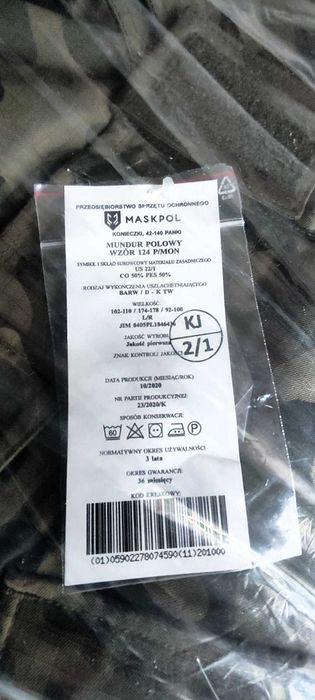 Mundur polowy 124 P/MON L/R