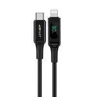 Kabel MFi USB Typ C - Lightning 1,2M, 30W, Czarny, z PD