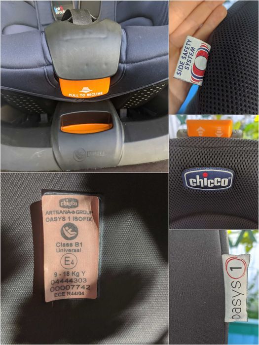 Автокрісло 9-18кг chicco oasys 1 автокресло 1-4 роки чіко авто крісло