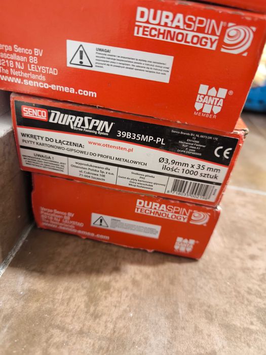 Wkręty na taśmie SENCO 3,9/35mm płyta GK do metalu fosfat
