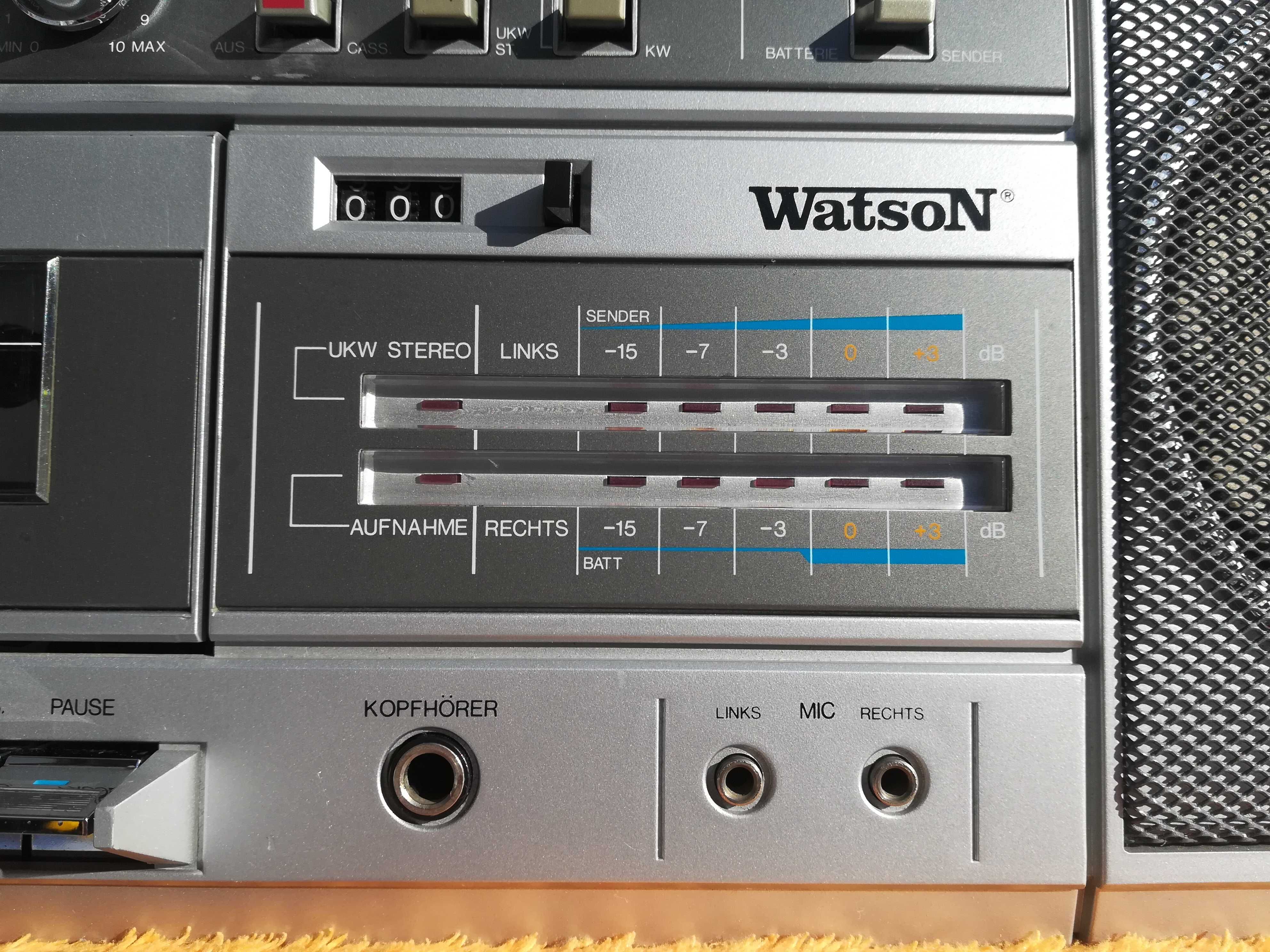 WATSON Mod 564 Zabytkowy Radiomagnetofon Boombox PRL