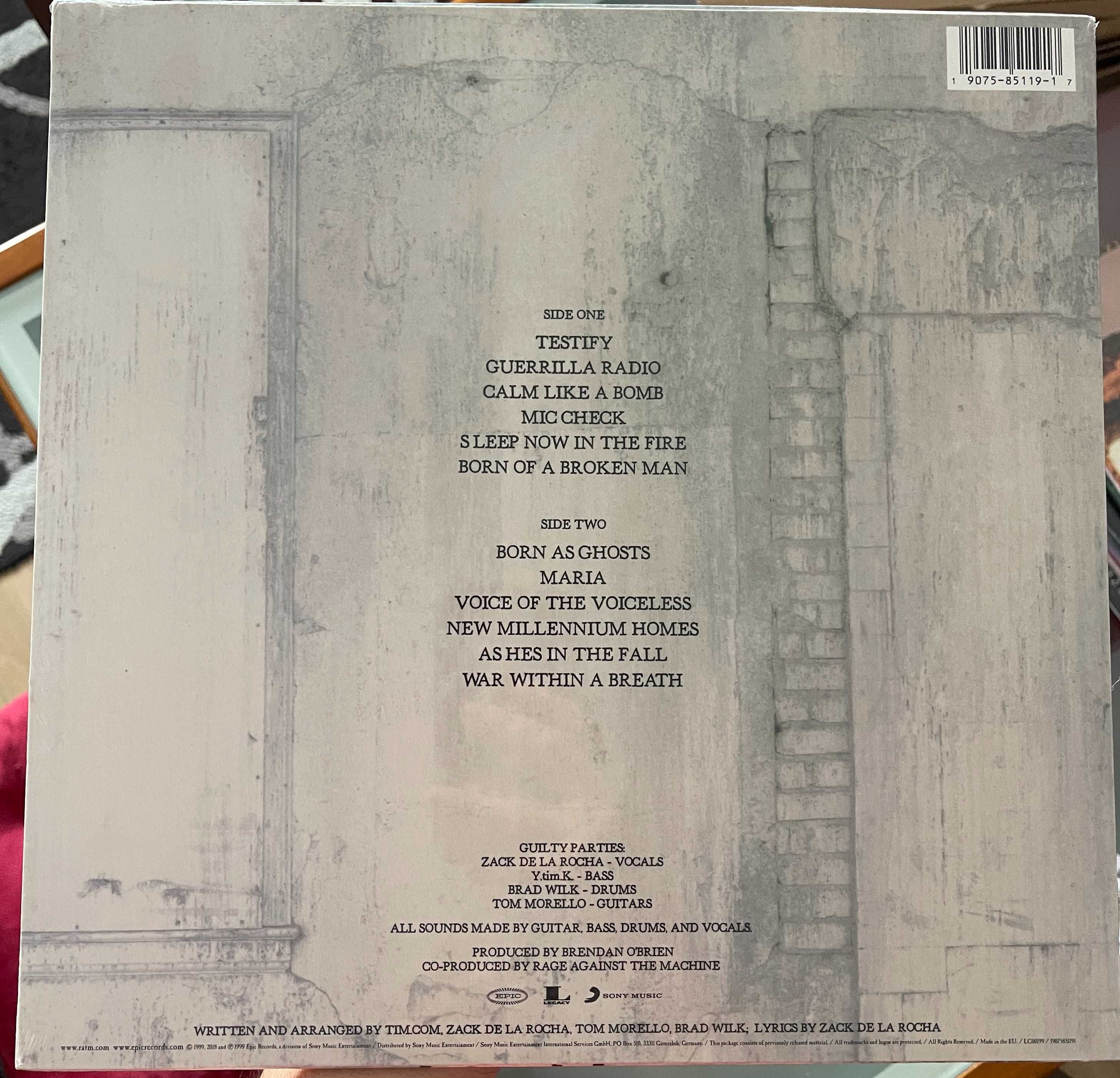 LP - Rage Against The Machine - The Battle Of Los Angeles