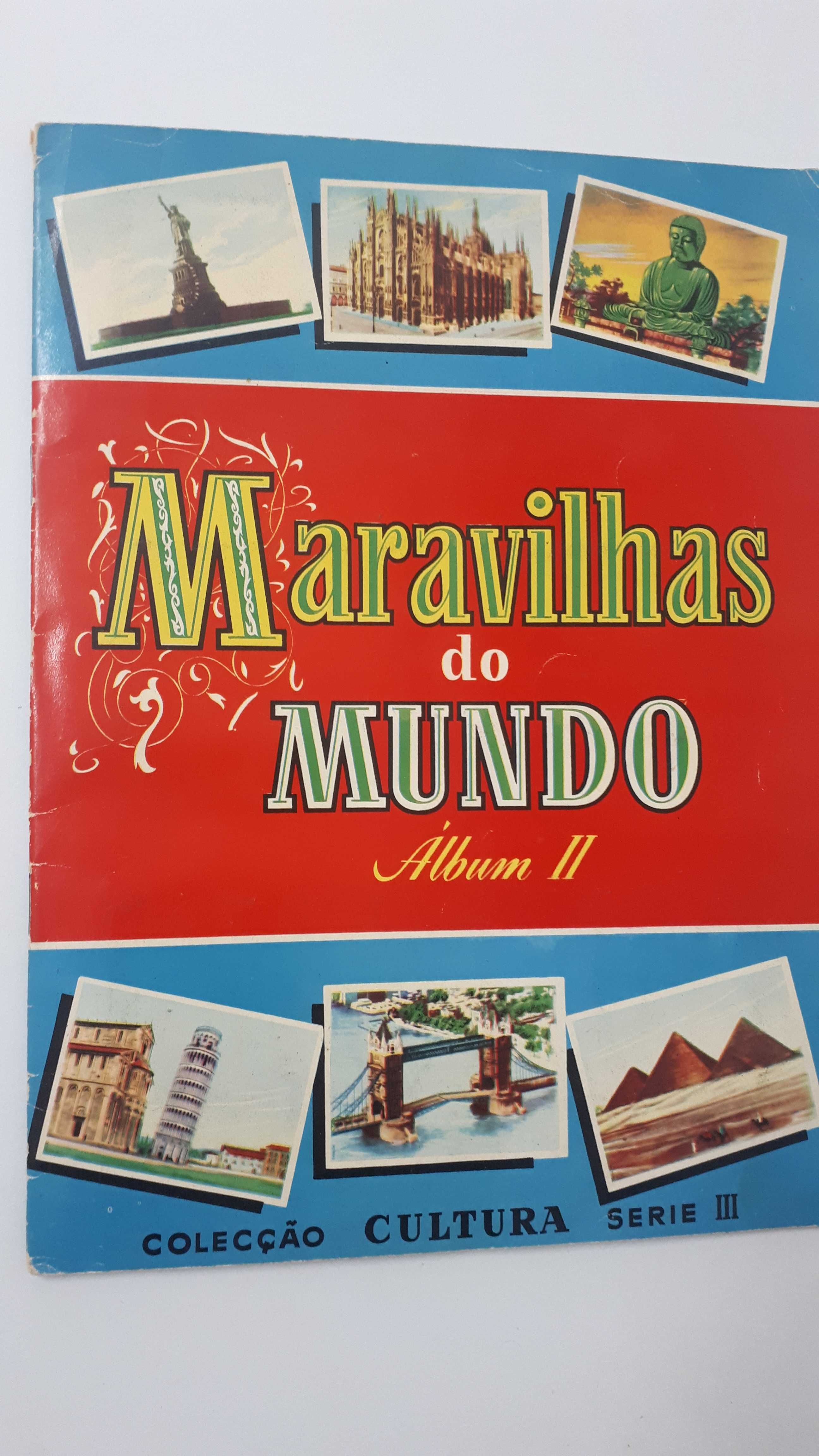 Caderneta de cromos completa MARAVILHAS DO MUNDO