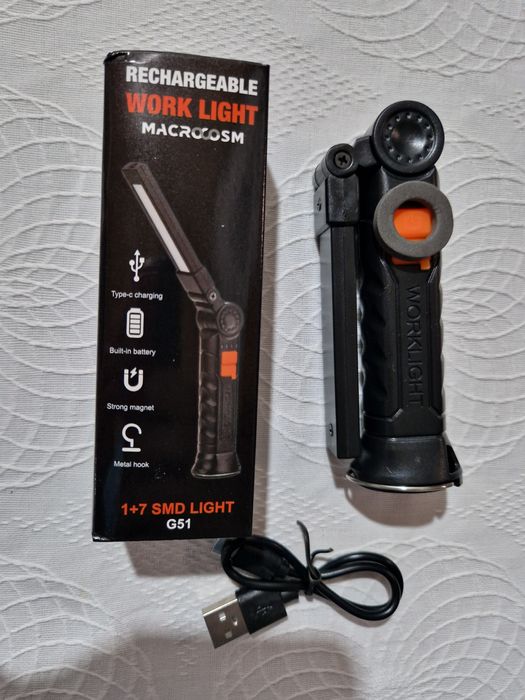 Luz UV Recarregável com LED.  Nova