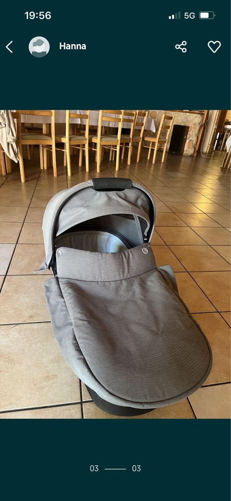 Szary balios s lux cybex 2w1