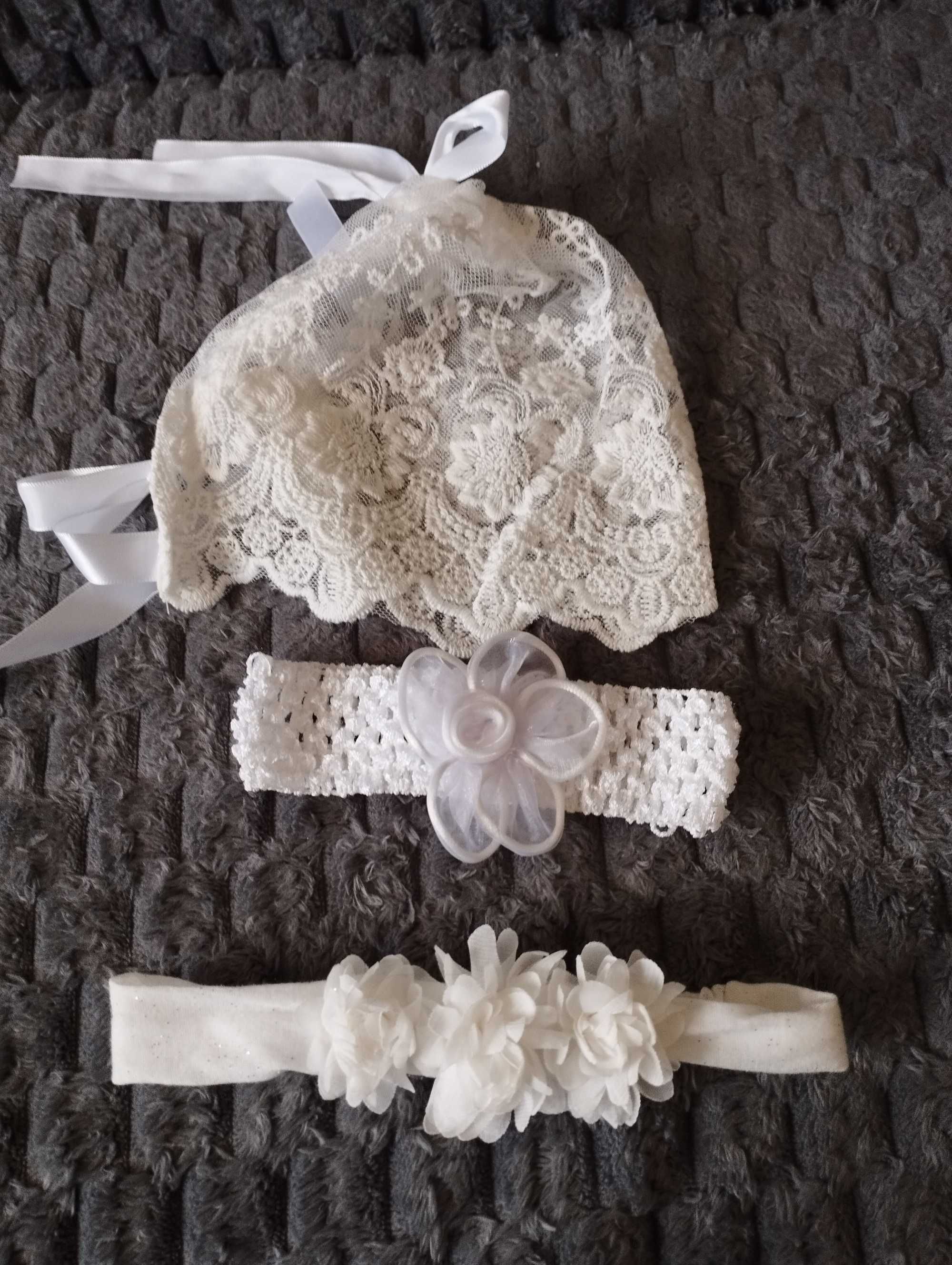 Czapeczka koronkowa plus opaski pinup