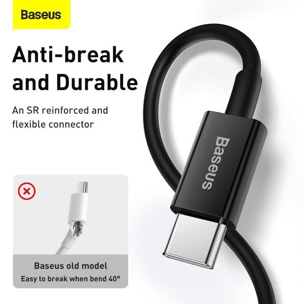 Кабель Baseus с чипом Type-C to iPhone PD20W / 100см Быстрая Зарядка