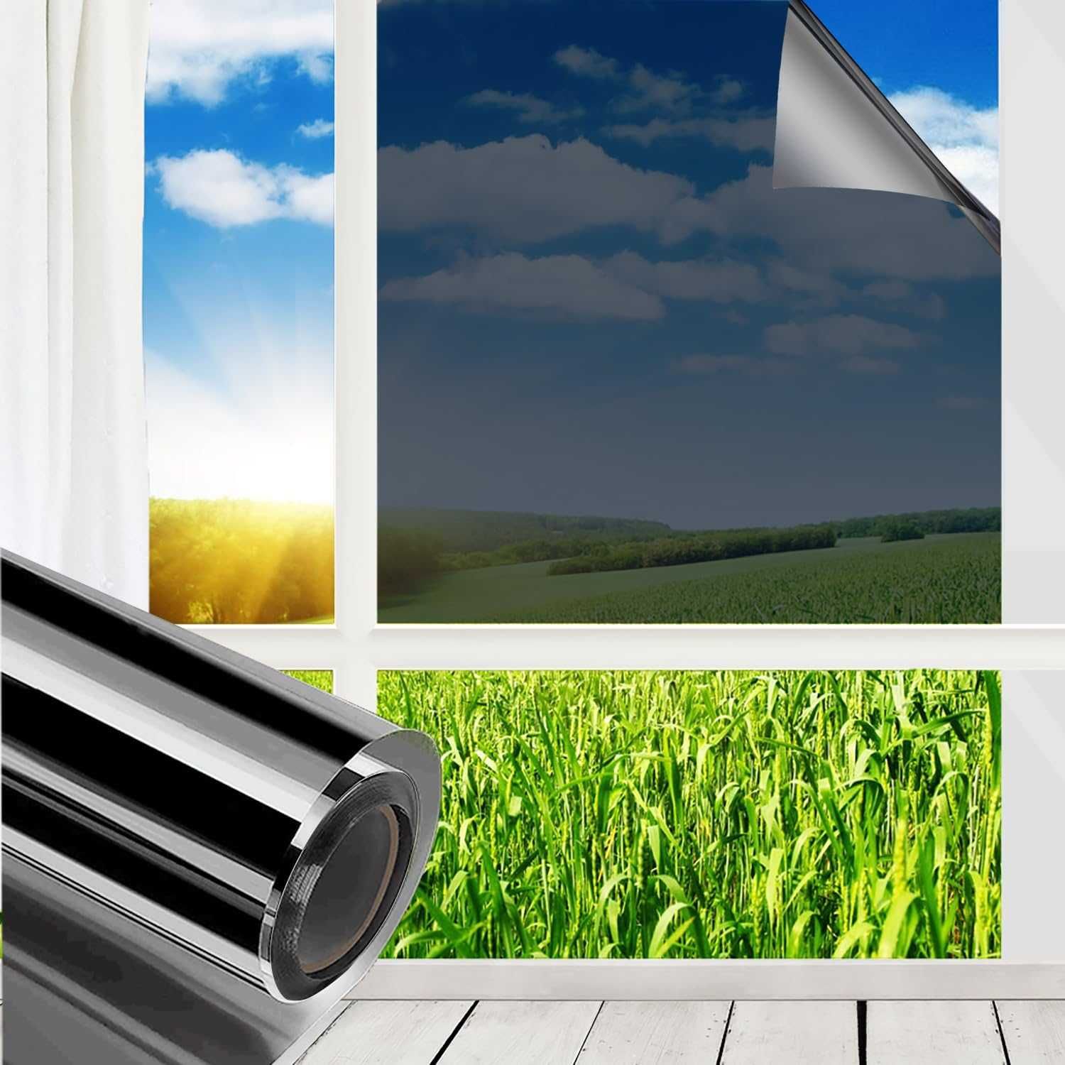Nowa folia ochronna / window film / czarna / 90 x 400 cm !4536!