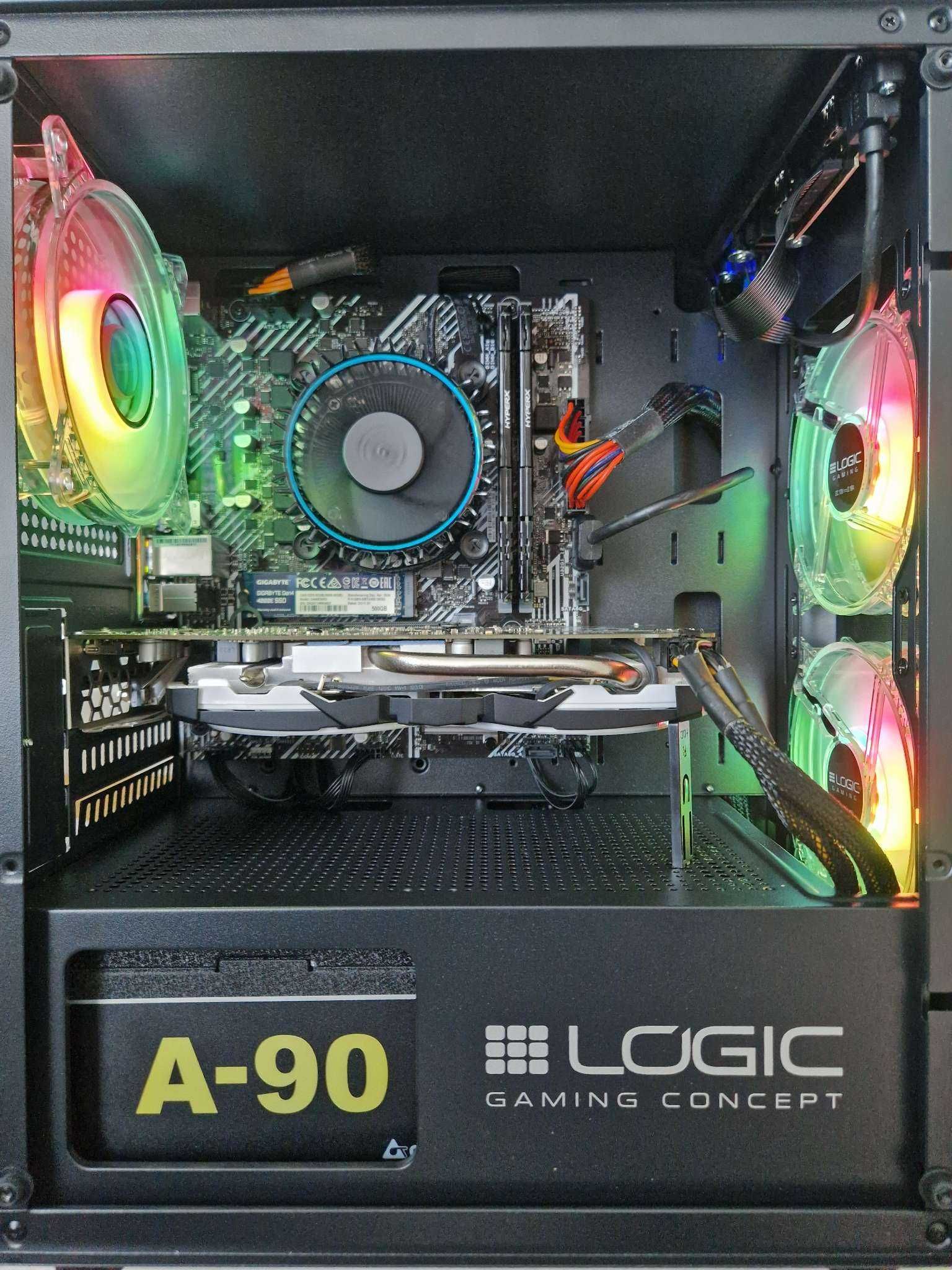 Komputer INTEL 10100f WiFi MSI RX570 8GB M.2 500GB RAM 16GB PSU 700W