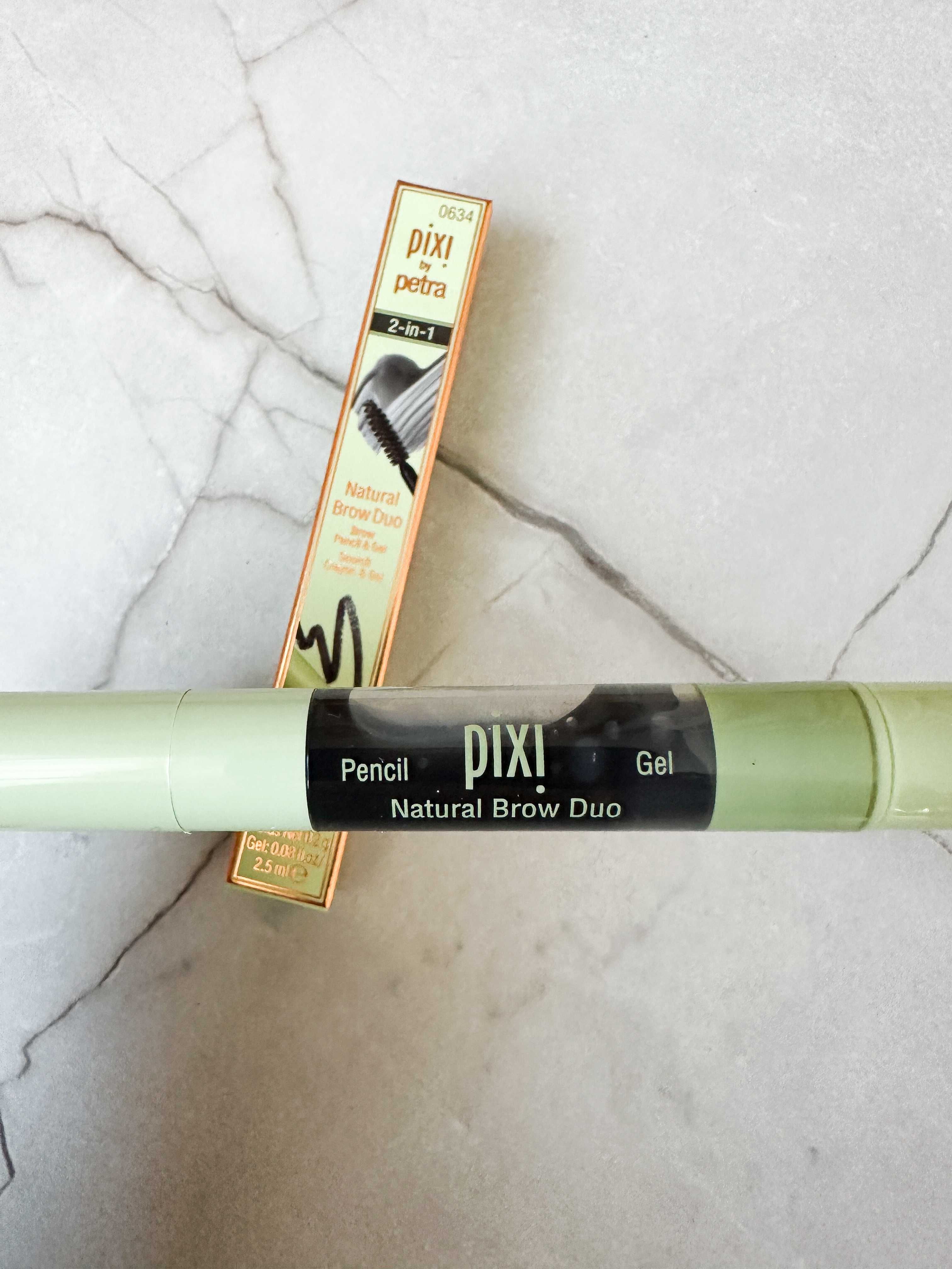 Pixi kredka do brwi z żelem Natural brow duo czarna 2 w 1 maskara