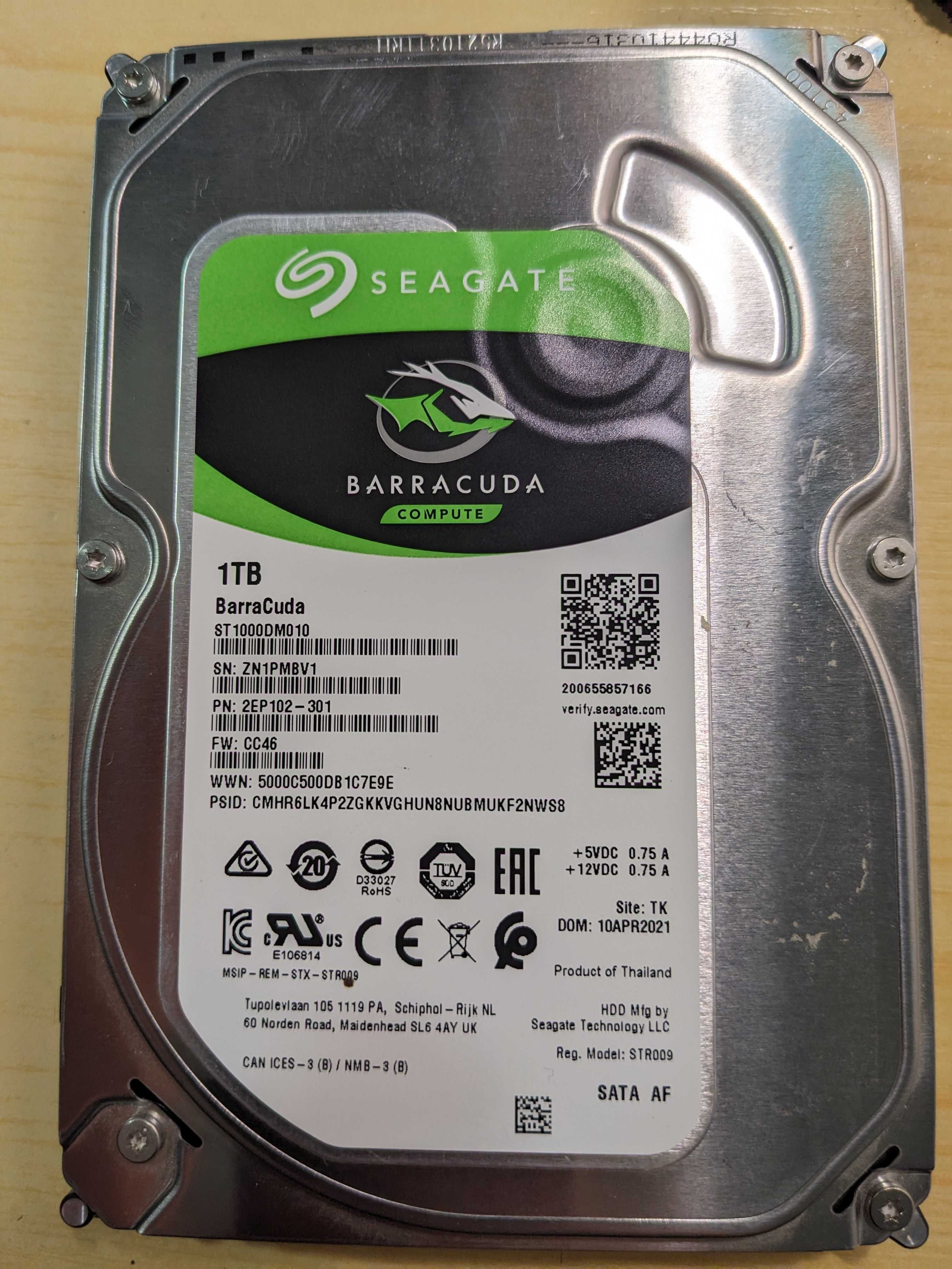HDD Seagate BarraCuda 1TB (ST1000DM010)