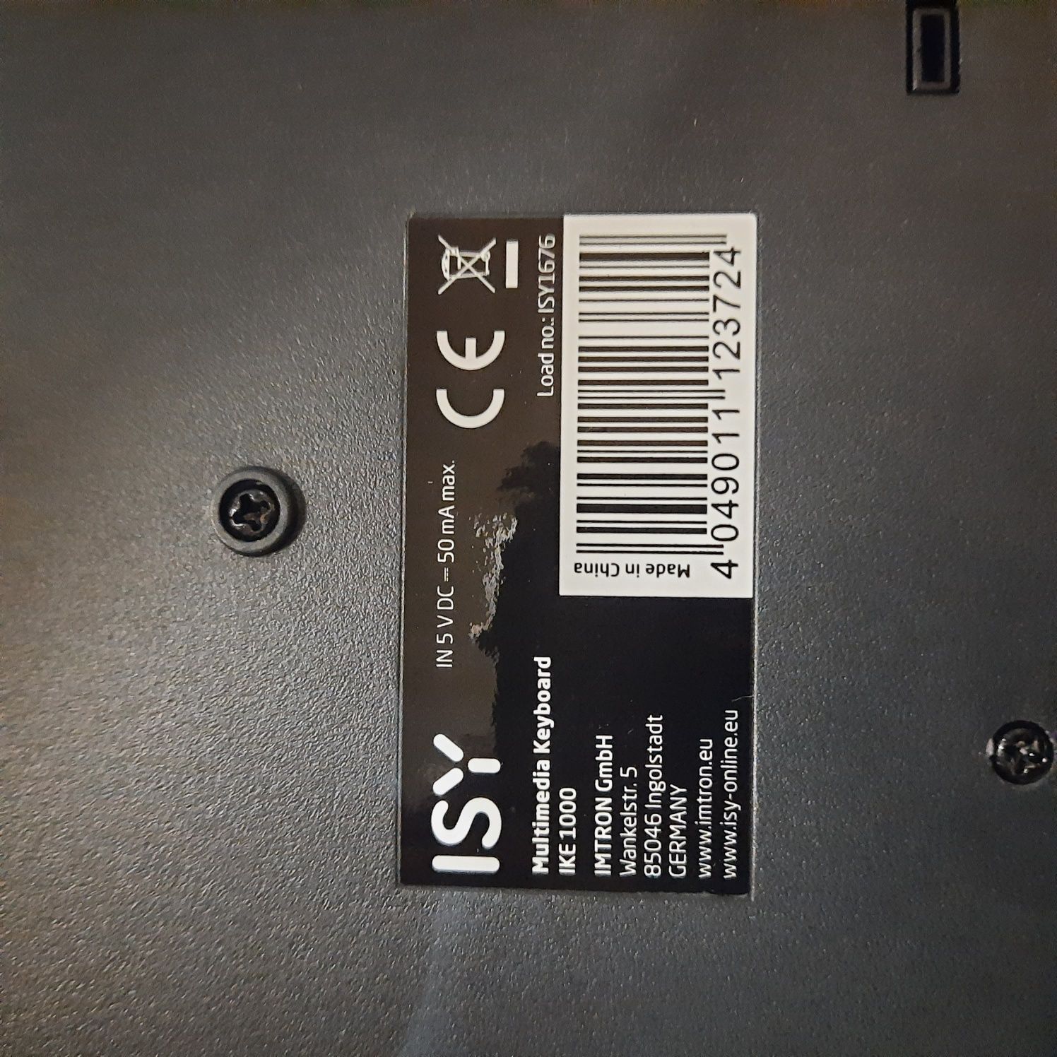 Клавіатура ISY,ike-1000 multimedia keyboard,Germany