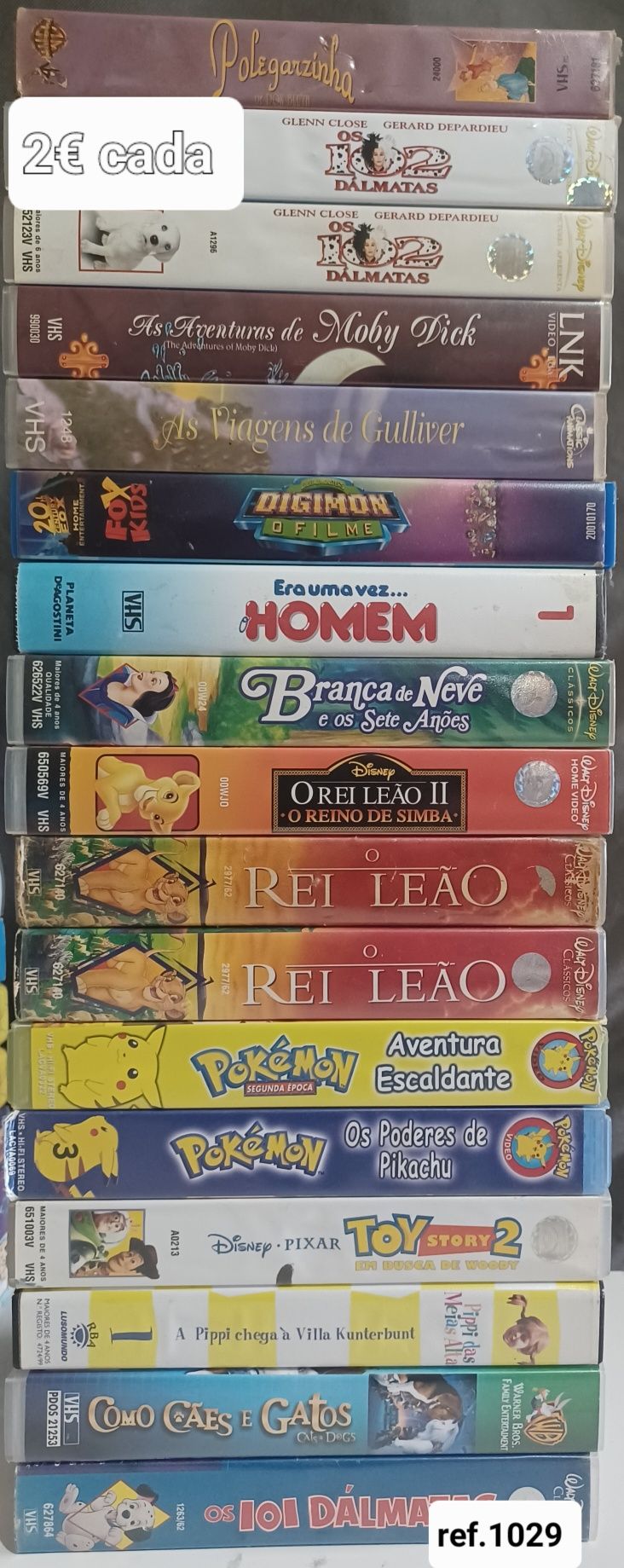 Cassetes de vídeo VHS