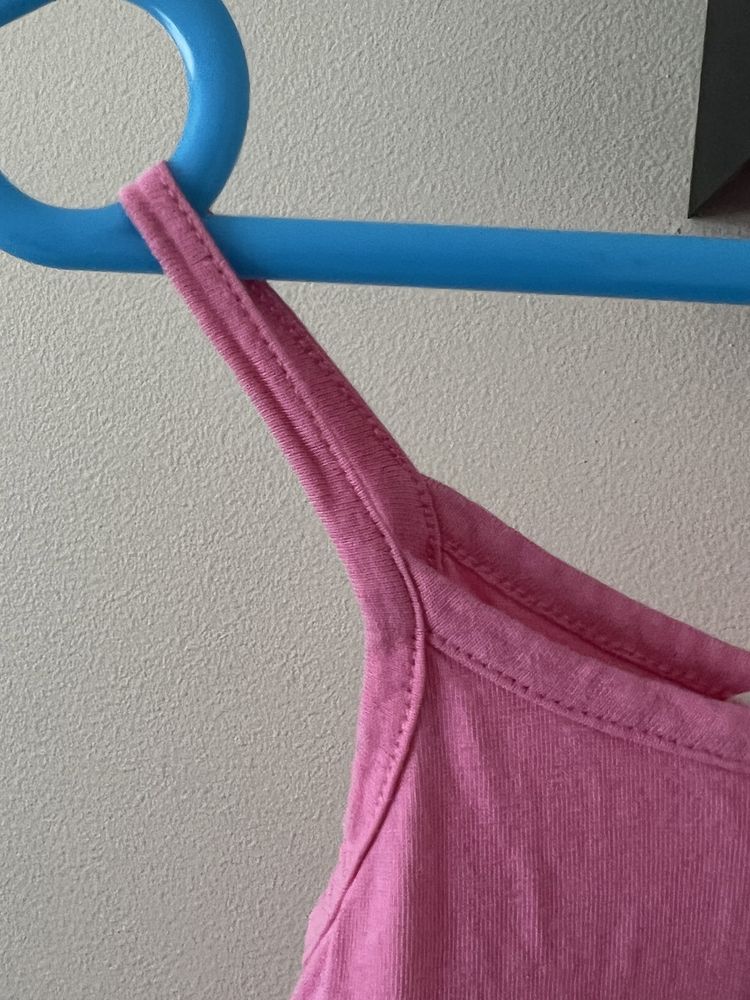 H&M różowa panelowa sukienka na szelkach r. 110,116 4-6 lat