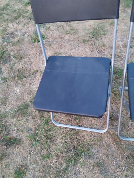 Krzesła składane Ikea czarne