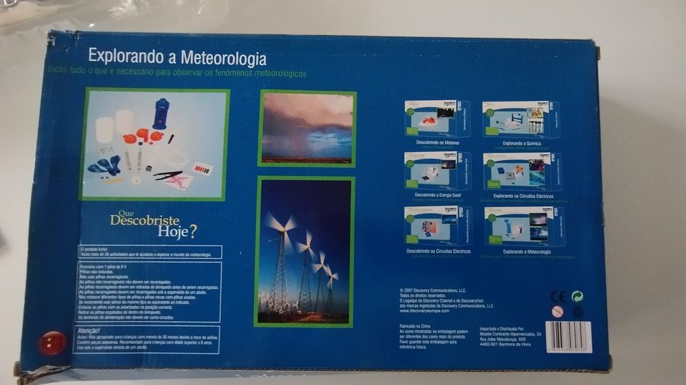 Kit Explorando a Meteorologia da "Discovery Channel". Adequado p