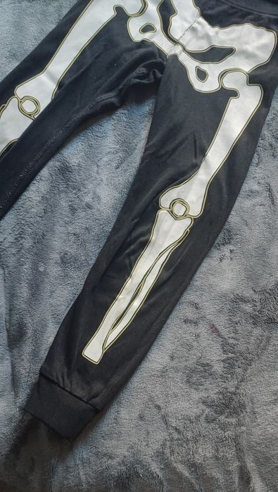 Костюм скелет H&M піжама трикотажна на Хелоувін натуральна next хелові