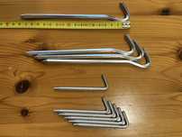 Zestaw - śledzie aluminiowe ultralekkie do namiotu