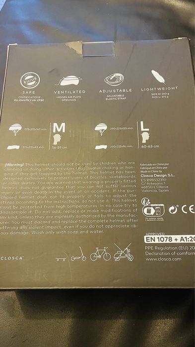 Capacete closca Suro M preto onyx